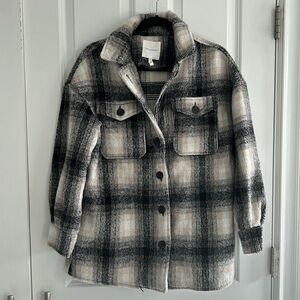 Avec Les Filles Plaid Shacket